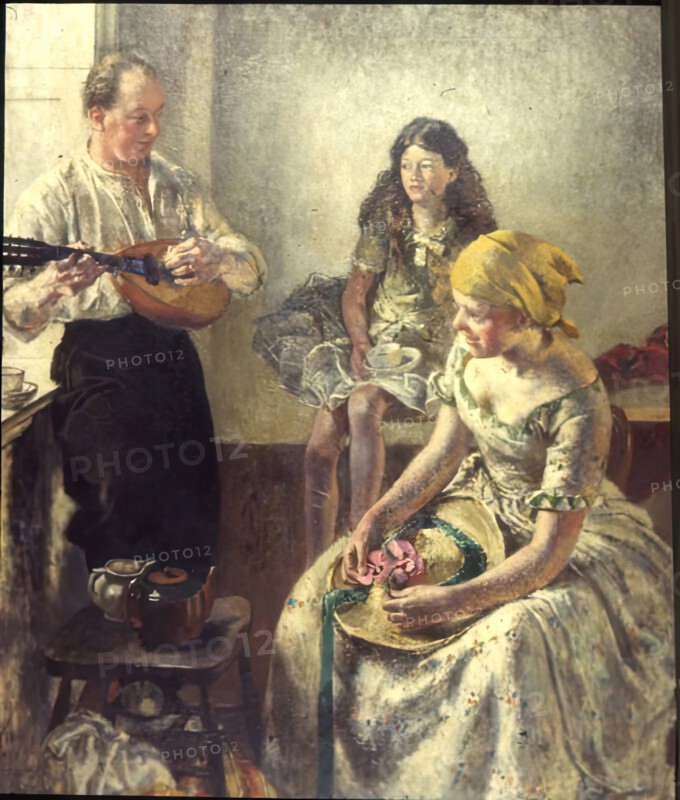 The Strolling Players, 1912 - 1913. Creator: Henry Tonks.