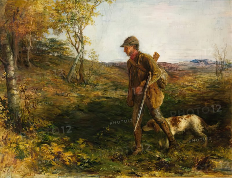 The Gamekeeper, 1868. Creator: Hugh Cameron.