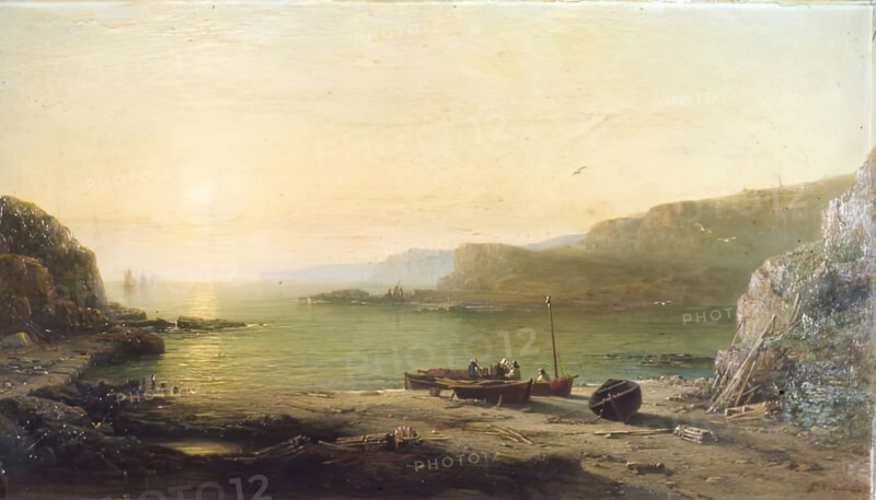 On the Cove Shore, 1867. Creator: James Cassie.