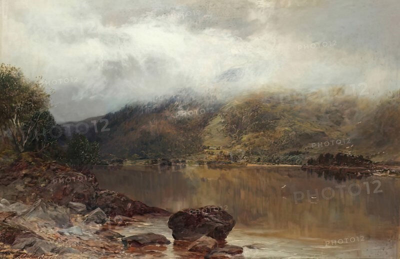 Morning - Mist Clearing off the Hills, 1876. Creator: James Docharty.