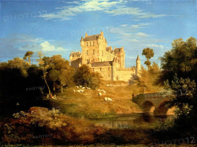 Fyvie Castle, 1828. Creator: James William Giles.