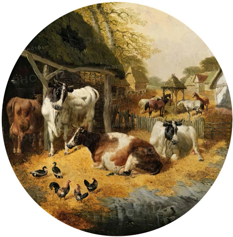 Farmyard, 1852. Creator: John Frederick Herring I.