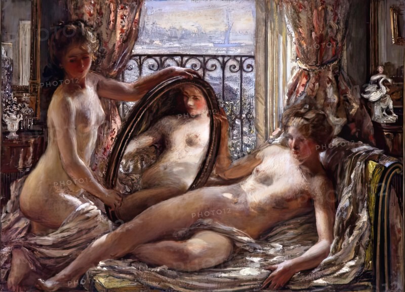 The Mirror, 1901. Creator: Philip Wilson Steer.