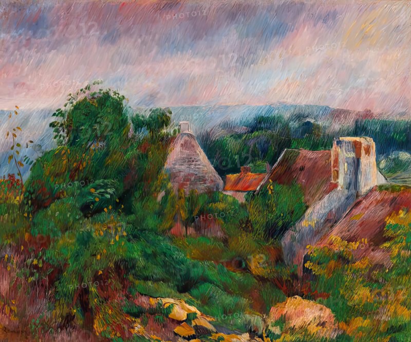 La Roche Guyon, 1885 - 1886. Creator: Pierre-Auguste Renoir.