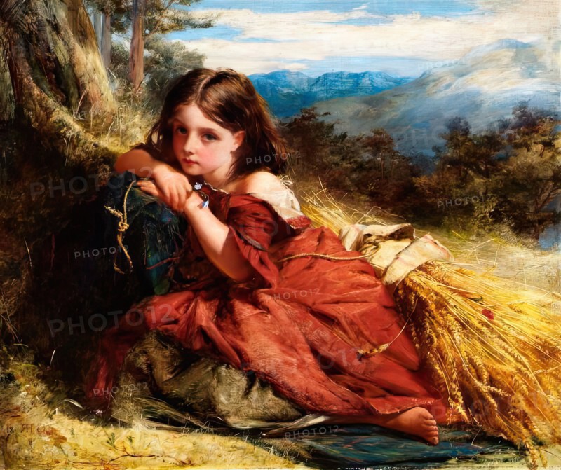 The Arrochar Gleaner, 1862. Creator: Robert Herdman.