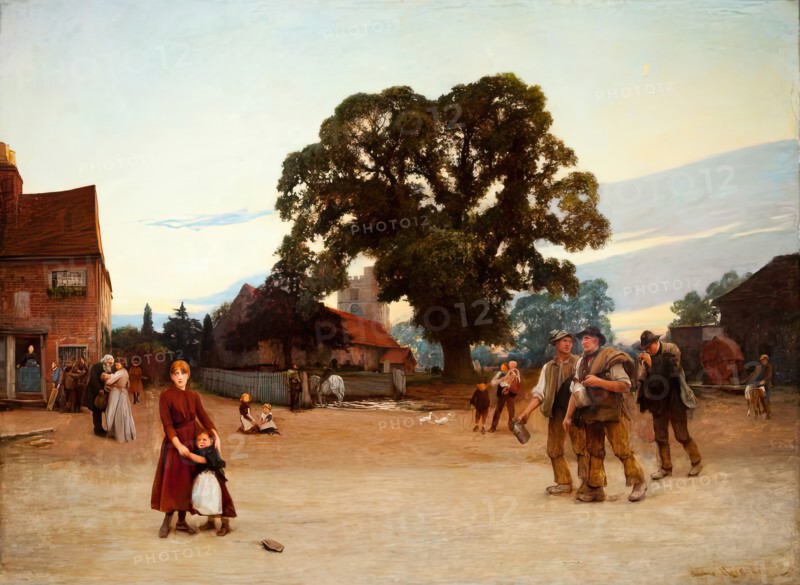Our Village, 1890. Creator: Hubert von Herkomer.