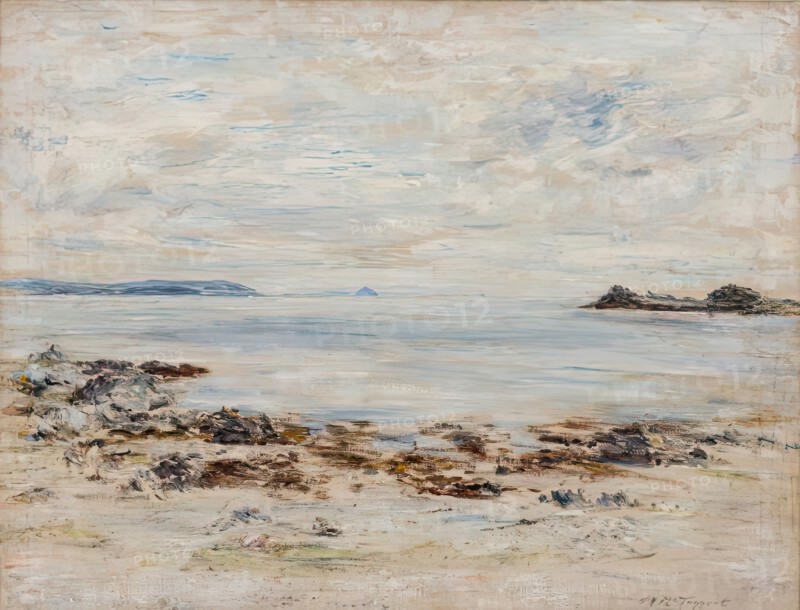 The White Calm - Ailsa Craig from Port an Righ, 1901. Creator: William McTaggart.