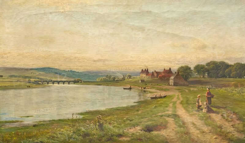View of the Bridge O' Dee, 1879. Creator: John Mitchell.