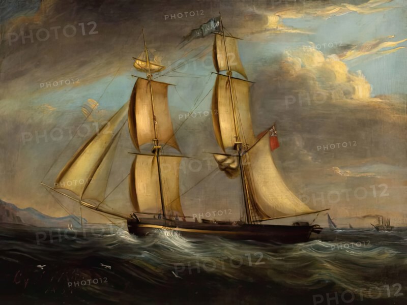 The Brig 'Manly', 1834. Creator: John Phillip.
