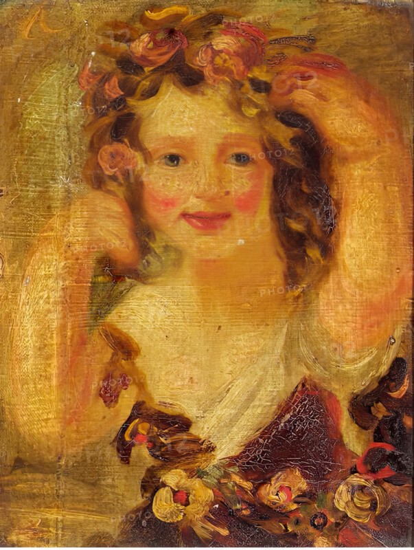 Sketch of a Young Girl (probably Miss Hobbs), c1840s. Creator: John Phillip.