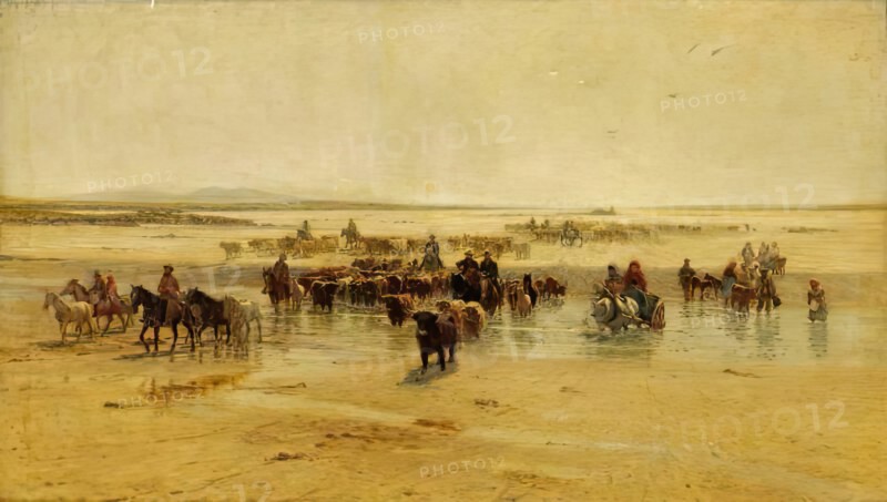 The North Ford, Uist, 1894. Creator: Robert Weir Allan.
