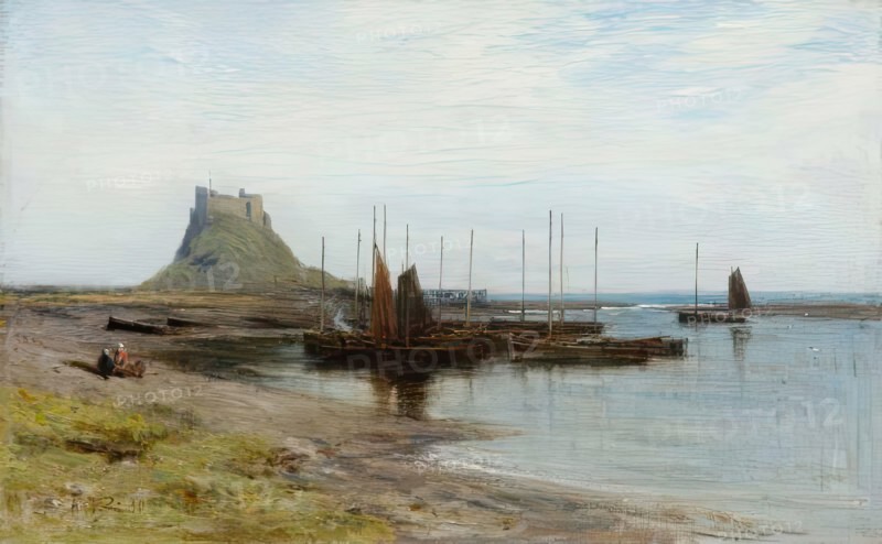 Holy Island Castle, 1880. Creator: George Reid.