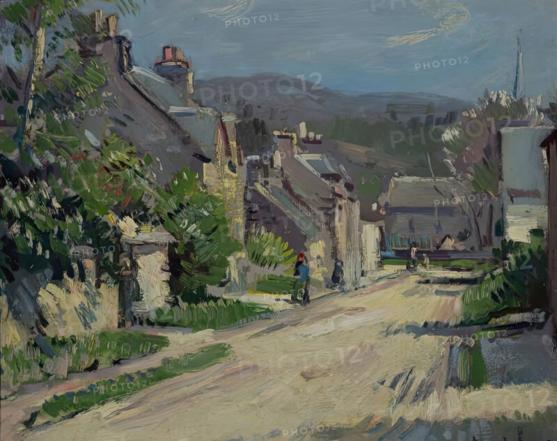 Street in Comrie, 1902. Creator: Samuel John Peploe.
