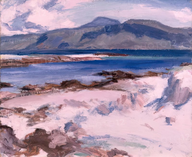 Blue Sea, Iona, 1927. Creator: Samuel John Peploe.