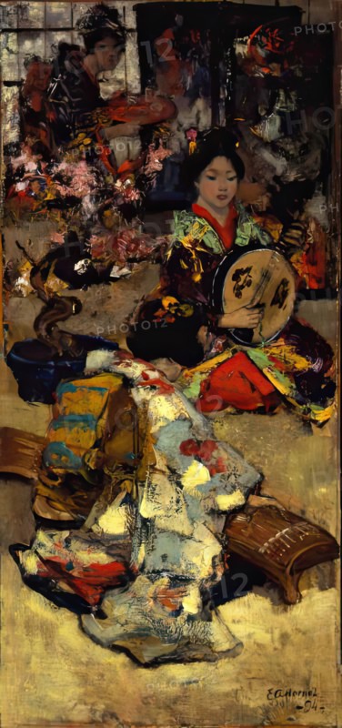 A Music Party, 1894. Creator: Edward Atkinson Hornel.