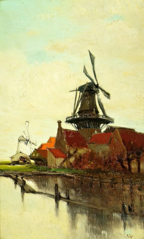 A Dutch Windmill, 1885. Creator: Clara Montalba.