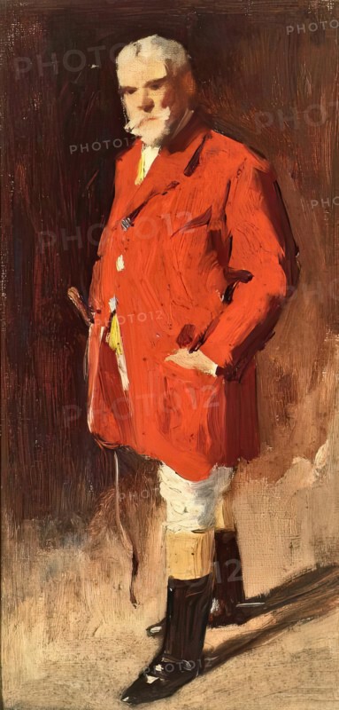 Elderly Bearded Gentleman In Hunting Attire, c1890-1910. Creator: George Reid.