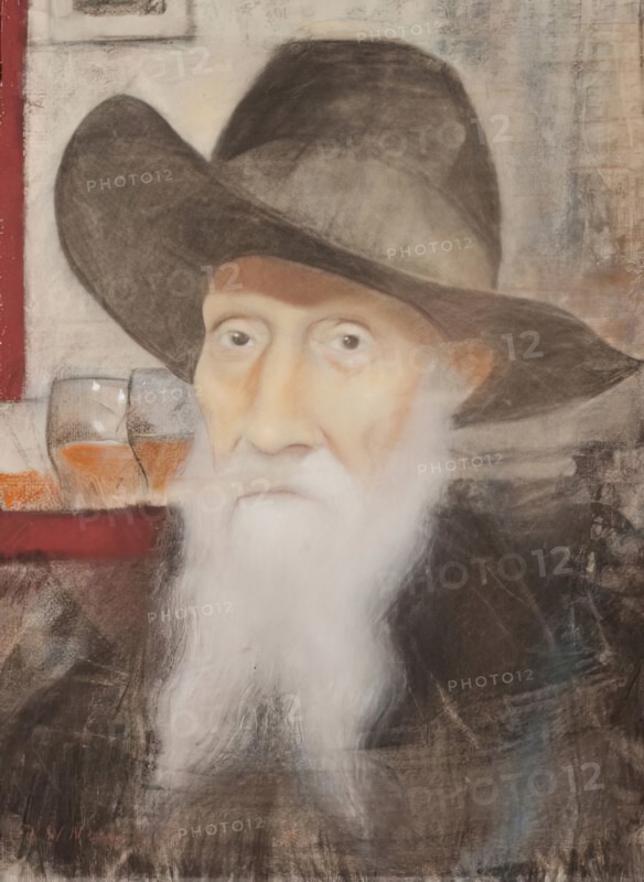 The King Is Dead  - Portrait of E.J.Odell, actor, c1928. Creator: CRW Nevinson.