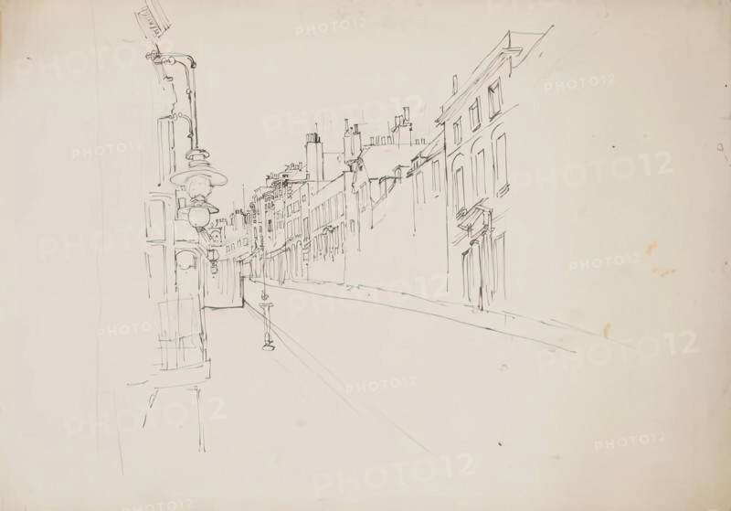 Streetscene. Creator: Alfred William Rich.