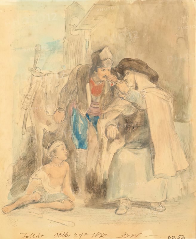 The Guerilla Taking Leave of his Confessor, 1827. Creator: David Wilkie.