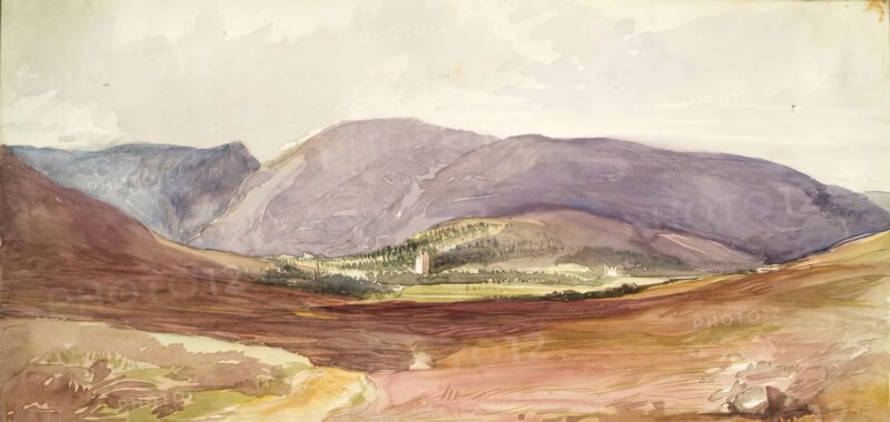 Landscape with a Castle in the Distance, c1840s. Creator: John Phillip.