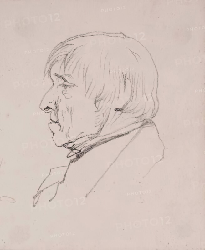 Profile of Man (head and shoulders), c1830s. Creator: John Phillip.