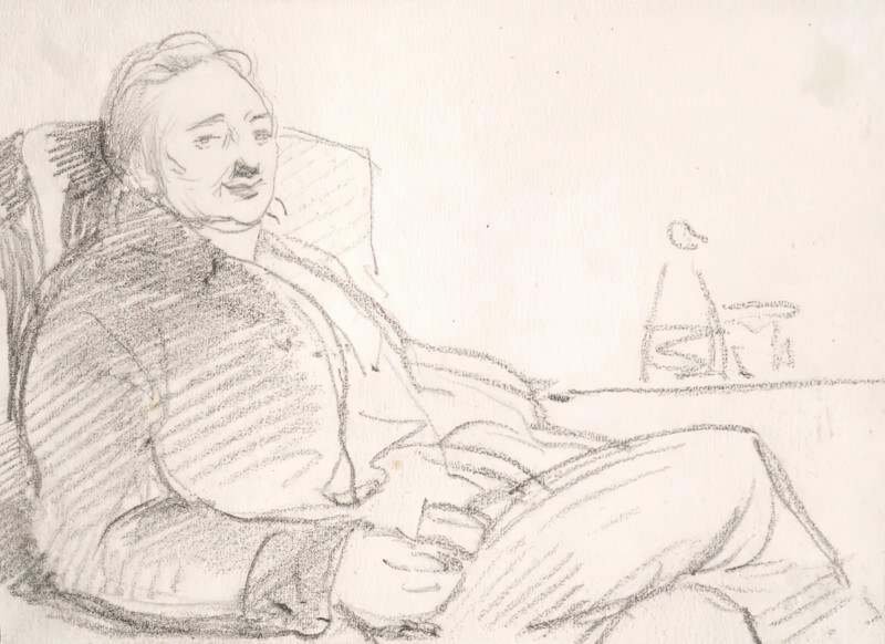 A Man Holding a Glass, c1830s. Creator: John Phillip.