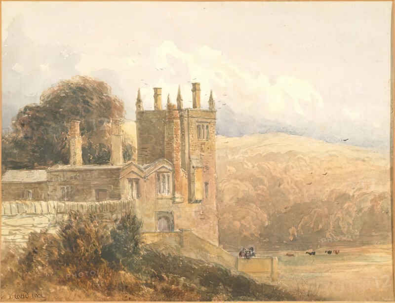 Landscape with Castle, c1830s-1850s. Creator: David Cox the Elder.