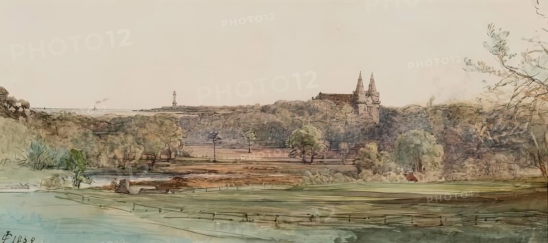 St Machar's Cathedral (looking East), 1868. Creator: James Cassie.