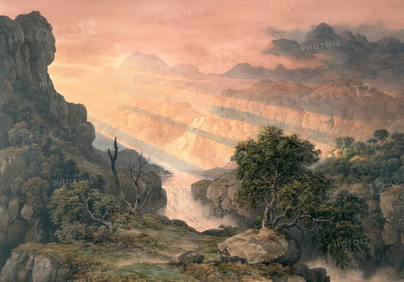The Falls of Foyers, 1818. Creator: John Glover.