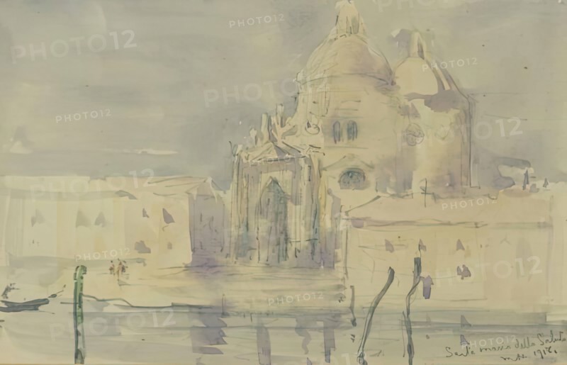 Santa Maria della Salute, 1918. Creator: Martin Hardie.