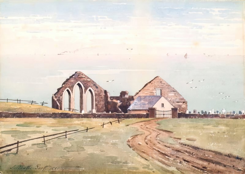 Cowie Church, Stonehaven, 1895. Creator: John Beattie Scott.