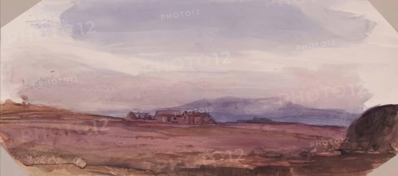 Landscape with Farm Buildings, c1840s. Creator: John Phillip.