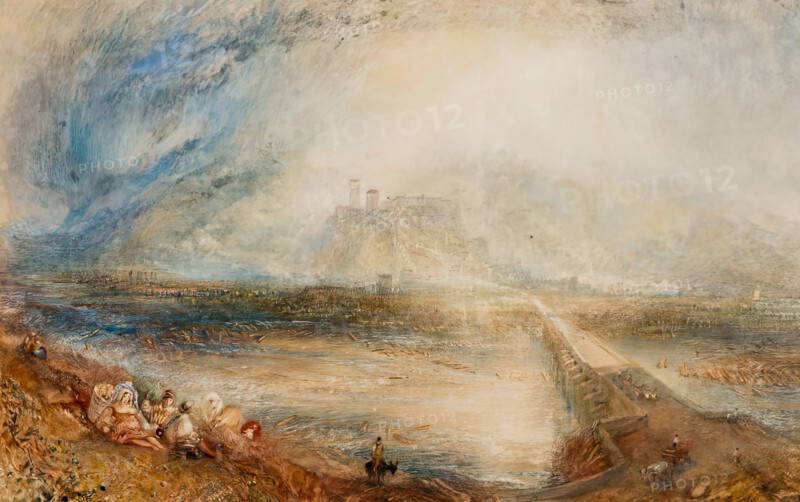 Bellinzona from the Road to Locarno, 1843. Creator: JMW Turner.
