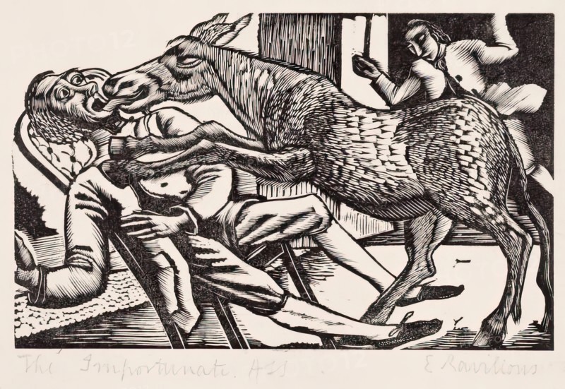 The Importunate Ass, 1928. Creator: Eric Ravilious.