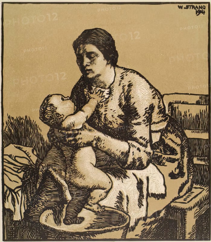 The Bath, 1904. Creator: William Strang.