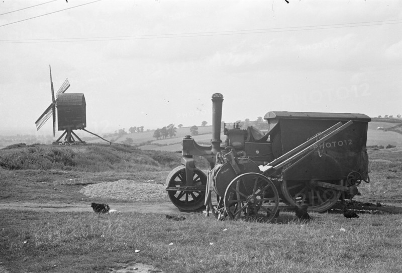 View looking towards Brill Windmill, Windmill Street, Brill, Aylesbury Vale, Buckinghamshire, 1936. Creator: HES Simmons.
