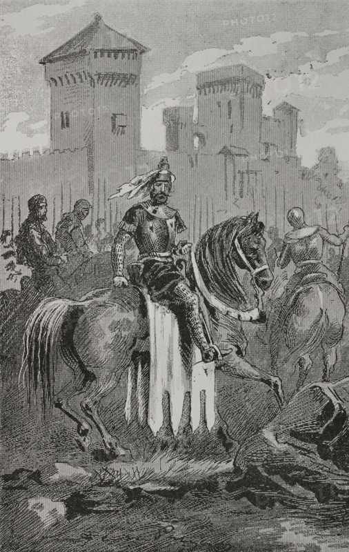 Defence of Byzantium against the Ottomans, 1890. Creator: Unknown.