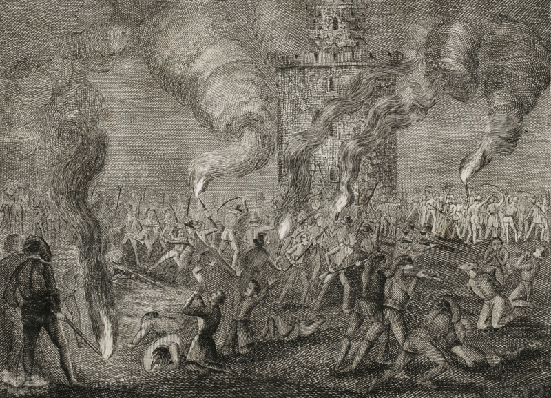 First Carlist War, (1833-1840): Assassination of Carlist prisoners in the Citadel...,1836 (1845). Creator: Unknown.