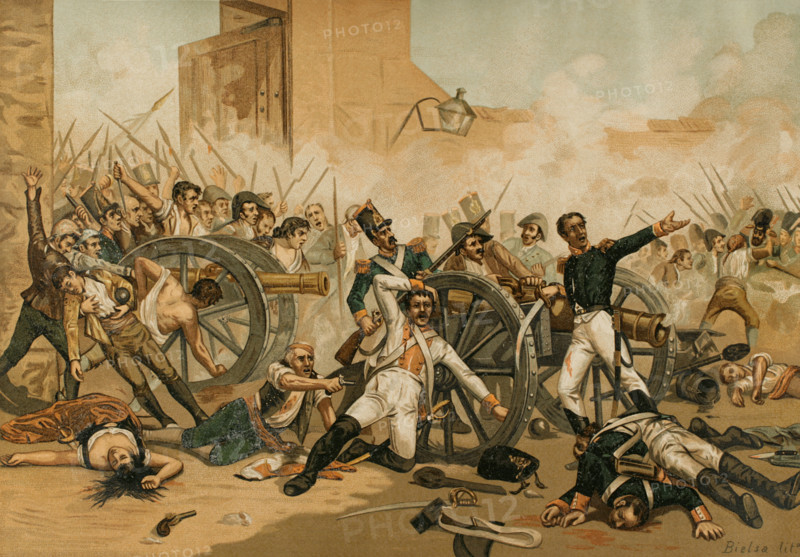 Peninsular War (1818-1814): Second of May Uprising against French troops, Madrid, 1808, (1892).  Creator: Unknown.