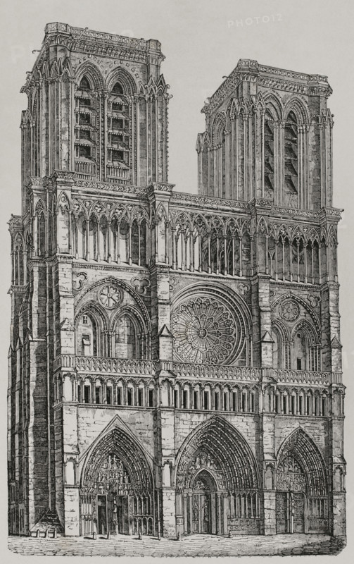 Notre-Dame, Paris, France, 1877. Creator: Unknown.