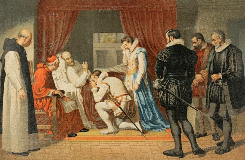 Last moments of Philip II, 1598 (1890).  Creator: Unknown.