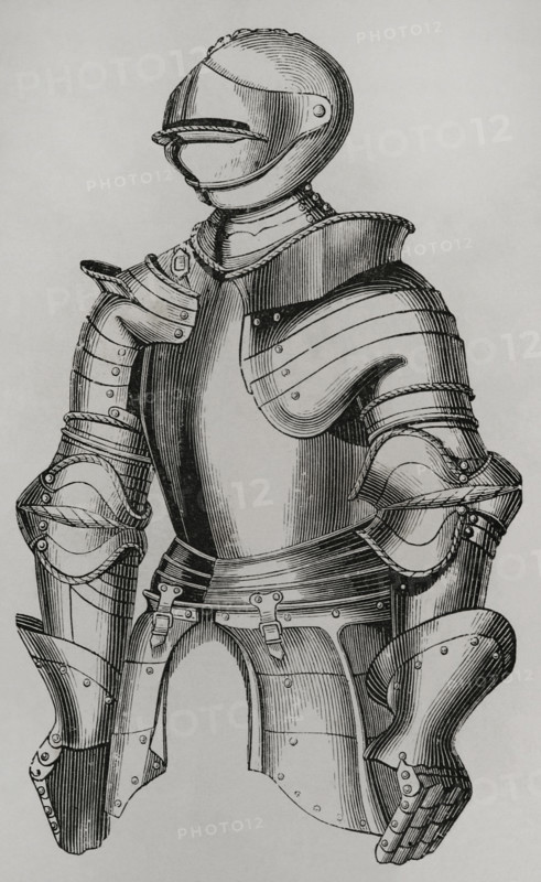 15th century flat armour, French, 1877.  Creator: Unknown.