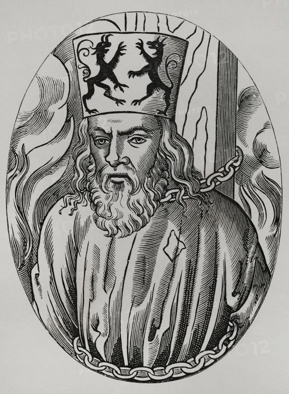 Jerome of Prague, (1360-1416), Czech scholastic philosopher and preacher, 1877. Creator: Unknown.
