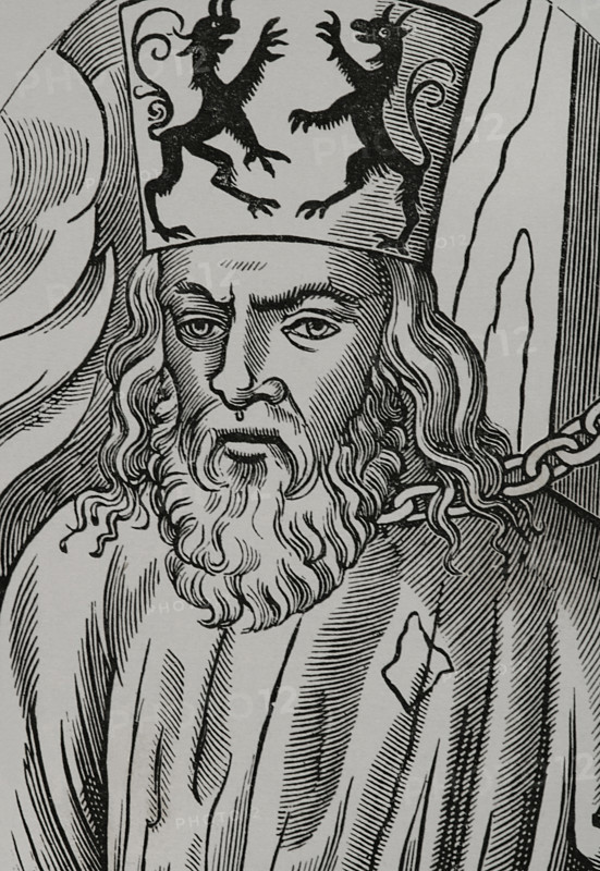 Jerome of Prague (1360-1416), Czech scholastic philosopher and preacher (Detail), 1877.  Creator: Unknown.