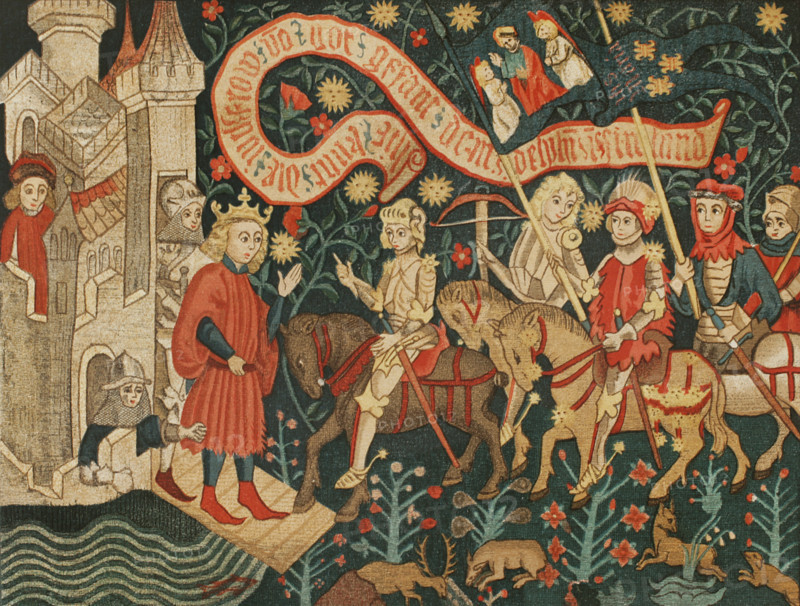 Arrival of Joan of Arc at the Castle of Chinon, 1429, (1877). Creator: Unknown.
