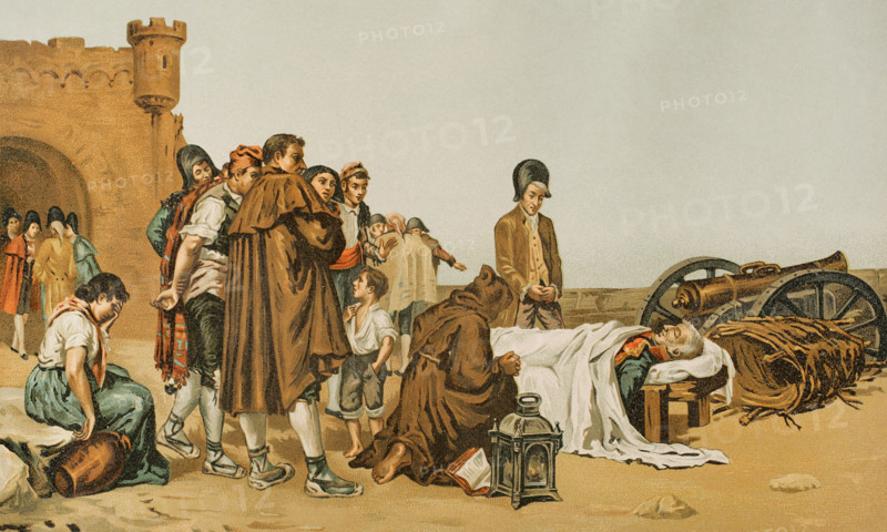 The corpse of General Alvarez de Castro (22 January, 1810), 1893.  Creator: Unknown.