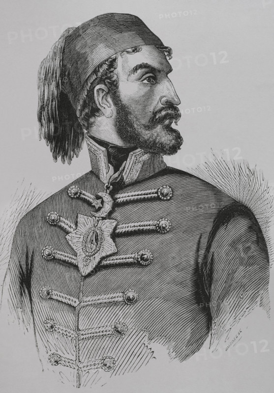 Omar Pasha (1806-1871), Ottoman general and governor, born in Croatia, (1856).  Creator: Unknown.