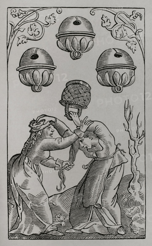 Three of Bells, German playing card, 16th century (1877).  Creator: Unknown.