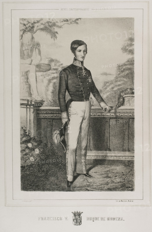 Francis V, (1819-1875), Duke of Modena and Reggio, (1846-1859), 1852.  Creator: Adolfo Martinez.